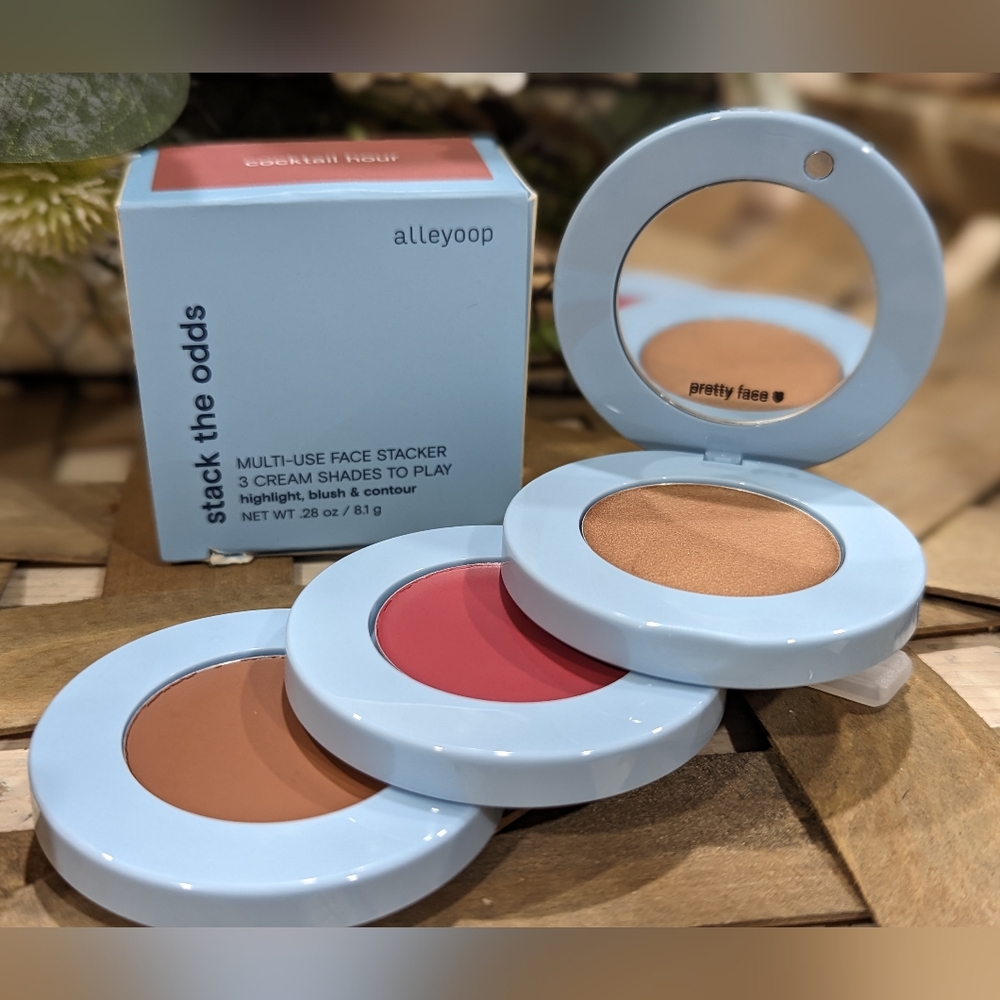 Alleyoop Stack The Odds Cream Highlight, Blush, Contour Trio in Cocktail Hour